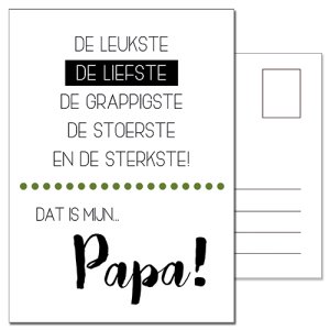 Ansichtkaart | dat is mijn papa
