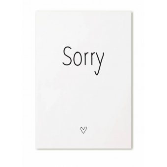 Ansichtkaart | Sorry