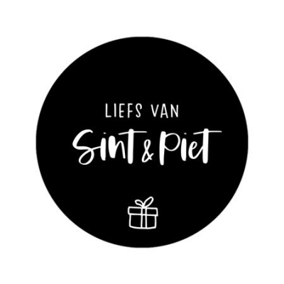 Sluitsticker Sinterklaas | Liefs van sint en piet | 10 stuks