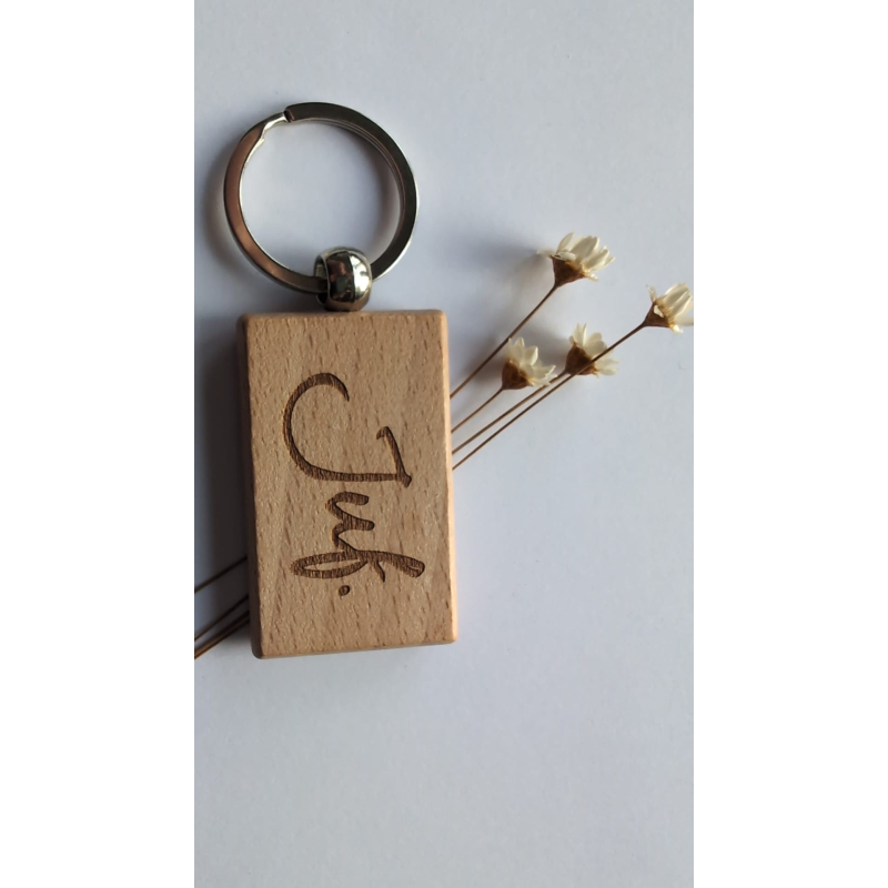 Juf | Houten Sleutelhanger