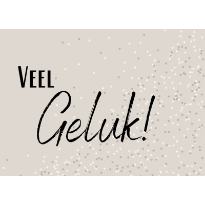 Postkaart | veel geluk