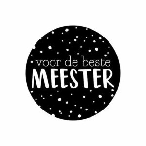 Sluitsticker | Voor de beste meester