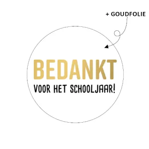 Sluitsticker | Bedankt voor het schooljaar