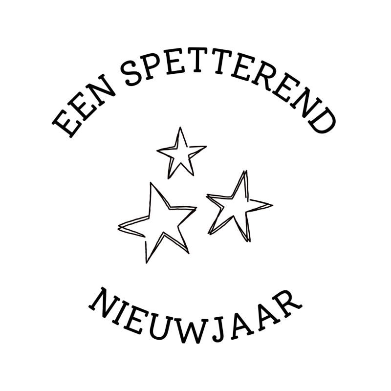 Gepersonaliseerde sticker | Spetterend nieuwjaar