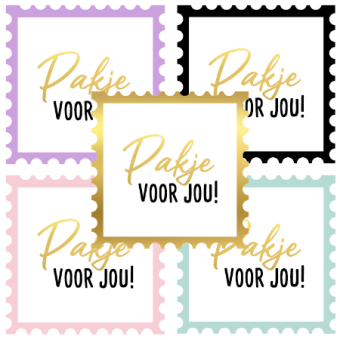 Sluitsticker | Pakje voor jou | diversen  | 10 stuks