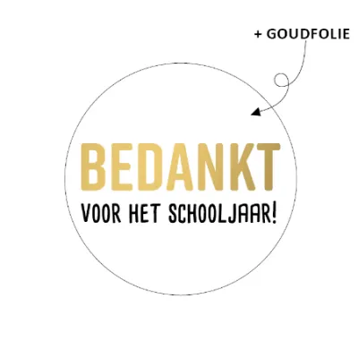 Sluitsticker | Bedankt voor het schooljaar