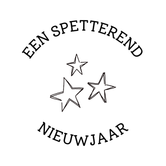 Gepersonaliseerde sticker | Spetterend nieuwjaar