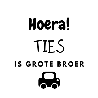 Gepersonaliseerde sticker | Grote broer | Auto