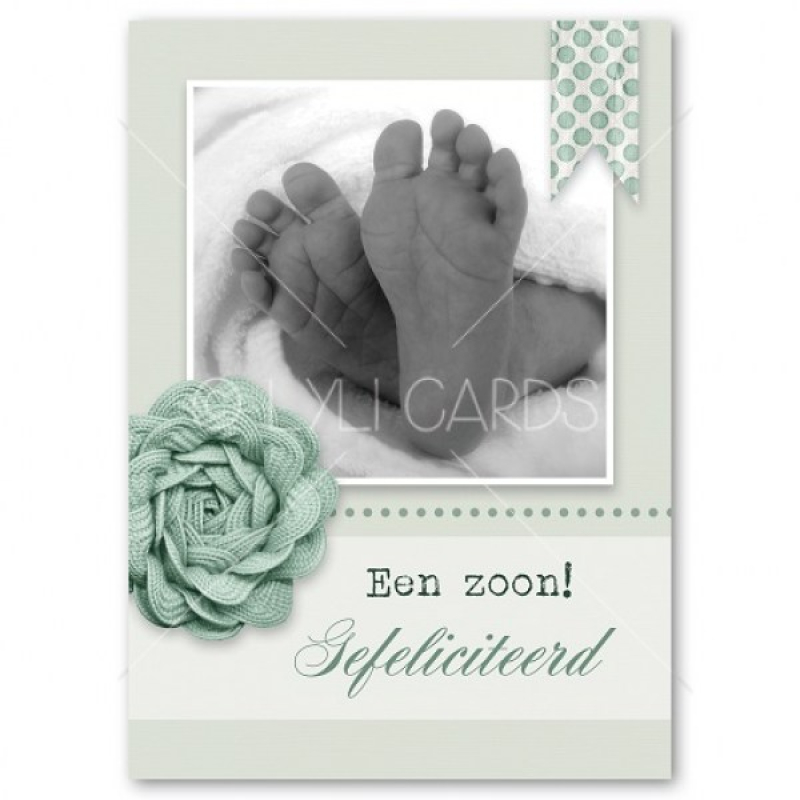 Wenskaart | Zoon | Voetjes