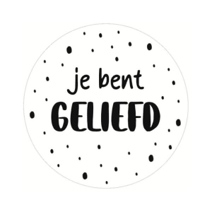 Sluitsticker | Christelijk | Je bent geliefd | 5 stuks