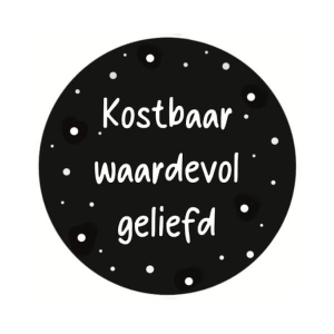 Sluitsticker | Christelijk | Kostbaar waardevol geliefd | 5 stuks