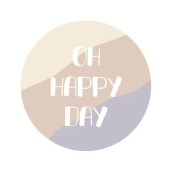 Sluitsticker | Oh happy day