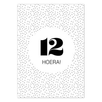 Ansichtkaart | 12 Hoera!