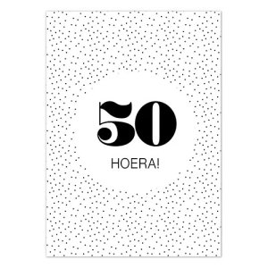 Ansichtkaart | 50 Hoera!
