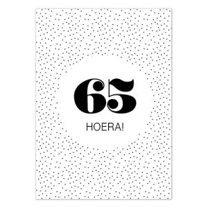 Ansichtkaart | 65 Hoera!