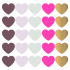 Sluitsticker | Hart multicolor colorful | 10 stuks