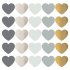 Sluitsticker | Hart multicolor chique | 10 stuks