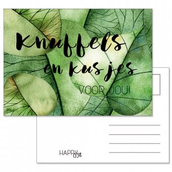 Ansichtkaart | Knuffels en kusjes