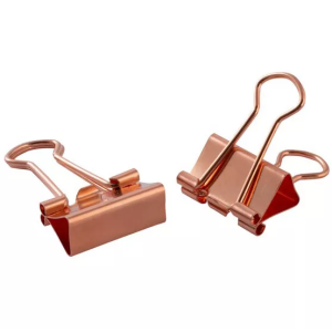 Foldback papierklem | Rose goud | 2 cm