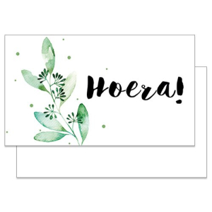 Kadokaartje: hoera