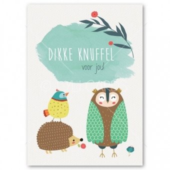 Kinderkaart Dikke knuffel