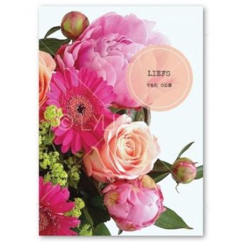 Postkaart | Liefs van ons | Veldboeket
