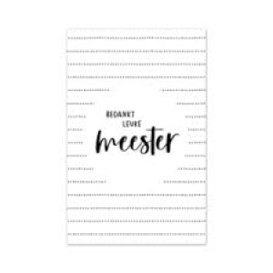 Mini kaartje | Bedankt leuke meester