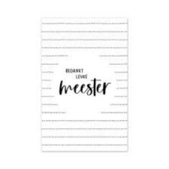 Mini kaartje | Bedankt leuke meester