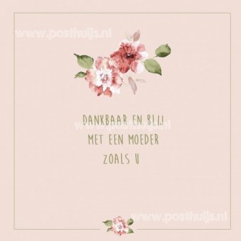 Fotokaart | Dankbaar en blij moeder