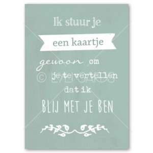 Wenskaart | Ik stuur je een kaartje