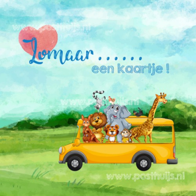 Fotokaart | Zomaar bus dierentuin